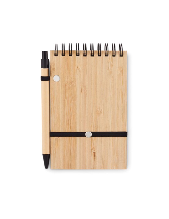 Bloc-Notes A6 en Bambou - Personnalisé et Pratique pas cher