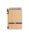 Bloc-Notes A6 en Bambou - Personnalisé et Pratique pas cher