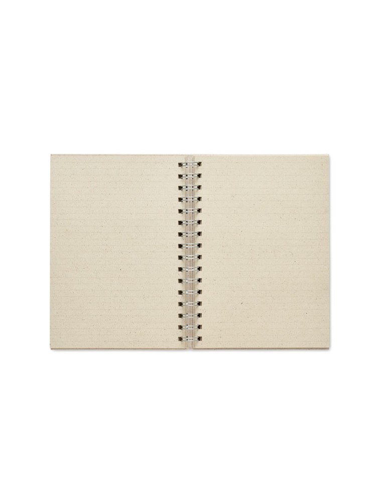 Carnet à spirales A5  personnalisée pas cher GRASS BOOK