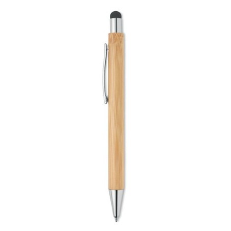 Stylo personnalisé en bambou BAYBA - Stylet  Matières : bambou Couleurs : bois personnalisable avec votre logo