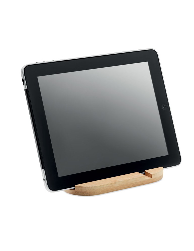 Support Tablette Pratique en Bambou Personnalisé pas cher