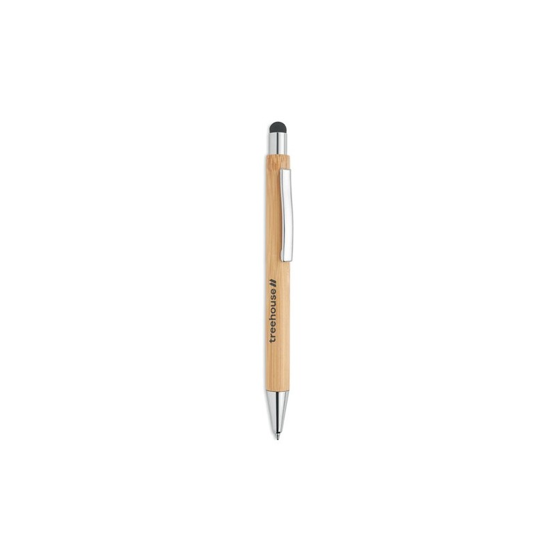 Stylo personnalisé en bambou BAYBA - Stylet  Matières : bambou Couleurs : bois cadeau entreprise pas cher