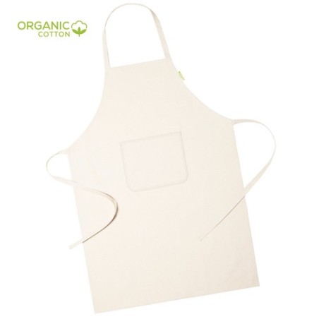 Tablier Éco-responsable Pratique Personnalisé Riffox Matières : coton organique Couleurs : naturel personnalisable avec votre lo