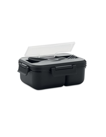 Lunch Box en PP Personnalisée avec Couverts - Idéale pour les Repas