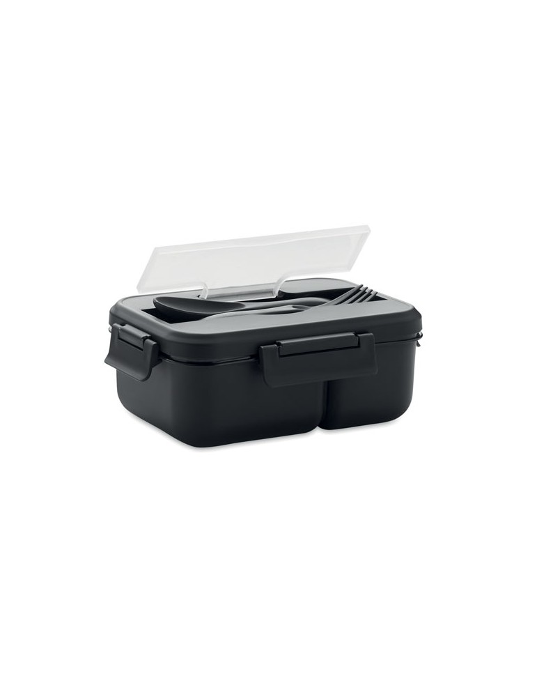 Lunch Box en PP Personnalisée avec Couverts - Idéale pour les Repas