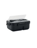 Lunch Box en PP Personnalisée avec Couverts - Idéale pour les Repas