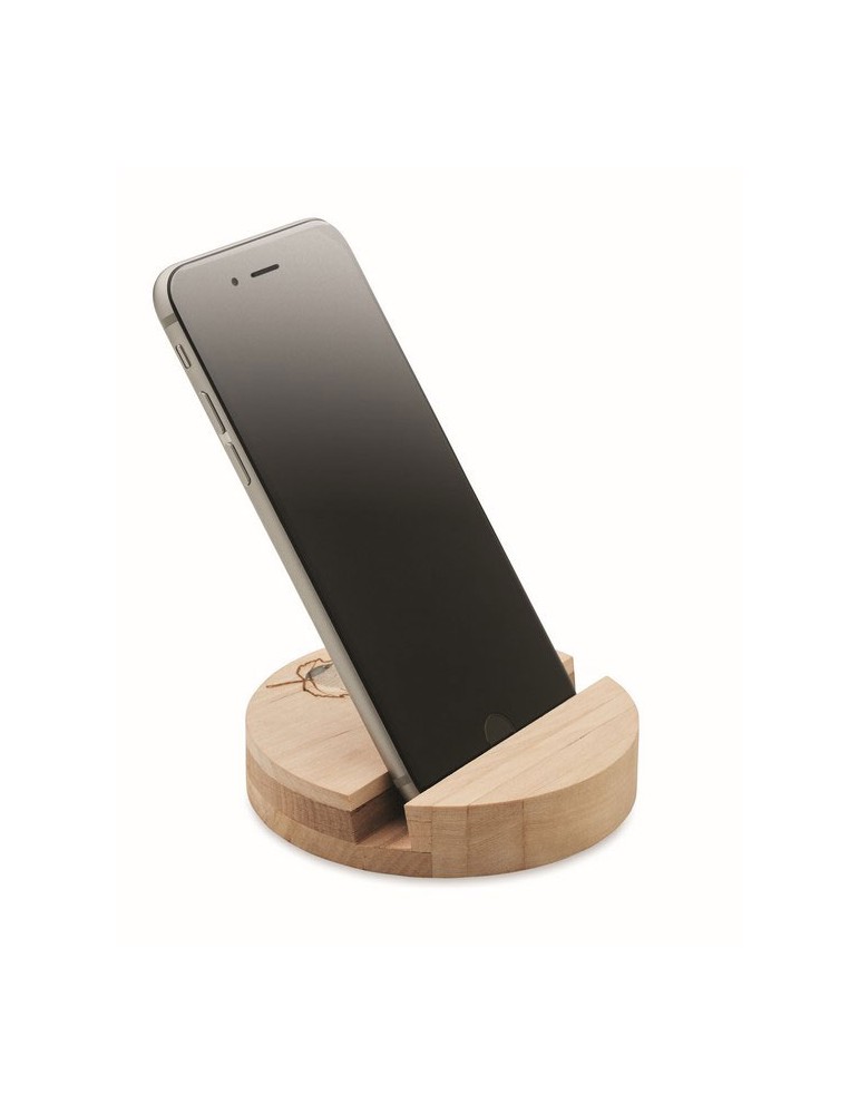 Support téléphone  en bouleau Personnalisé pas cher