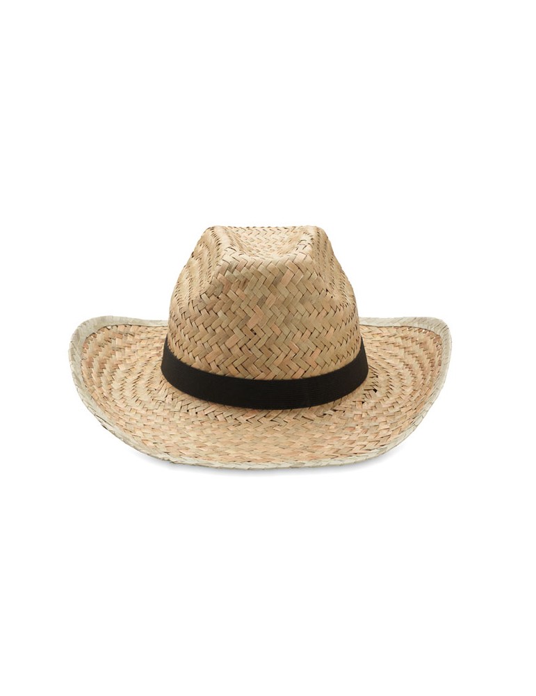 Chapeau cow-boy en paille TEXAS publicitaire