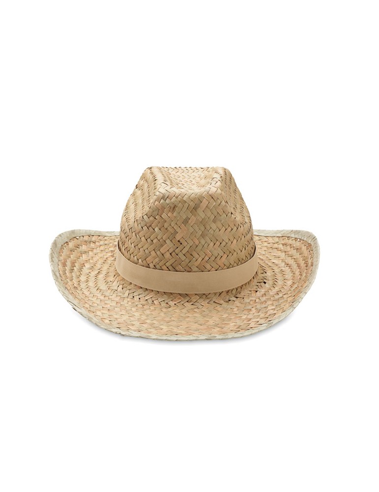 Chapeau cow-boy en paille TEXAS publicitaire