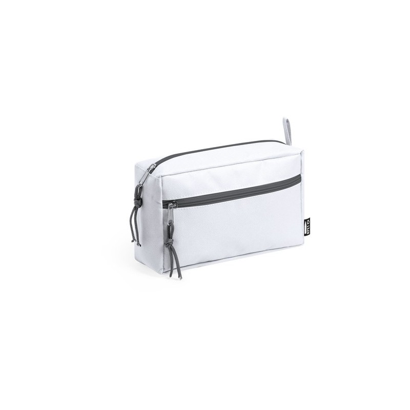 Trousse de Toilette Éco-responsable Personnalisée Kopel Couleurs : noir Matières : polyester recyclé cadeau collaborateur premiu