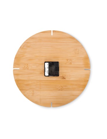 Horloge Murale en Bambou - Objets Publicitaires ESFERE