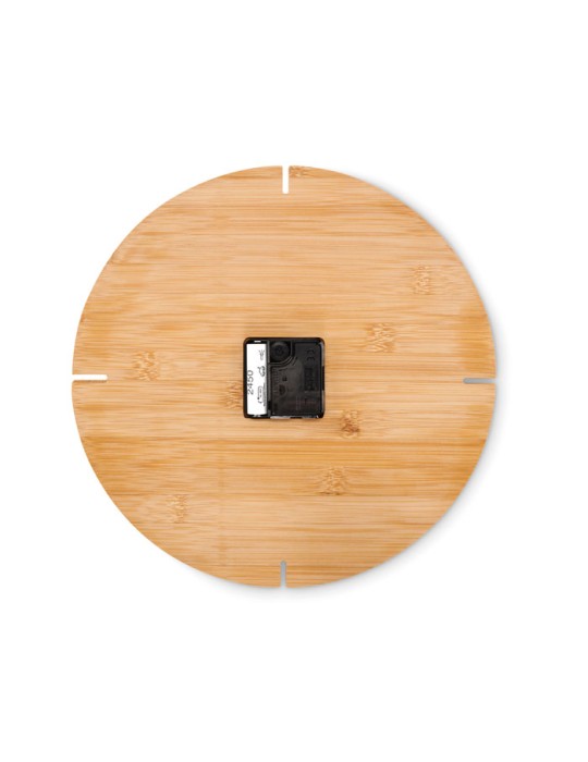 Horloge Murale en Bambou - Objets Publicitaires ESFERE