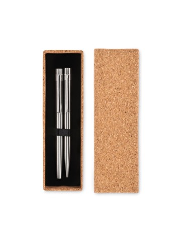Stylos en Acier Inox Recyclé | GRAZ SET pas cher