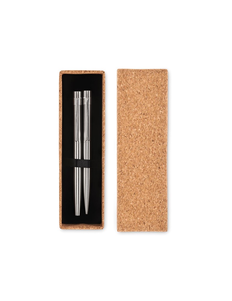 Stylos en Acier Inox Recyclé | GRAZ SET pas cher