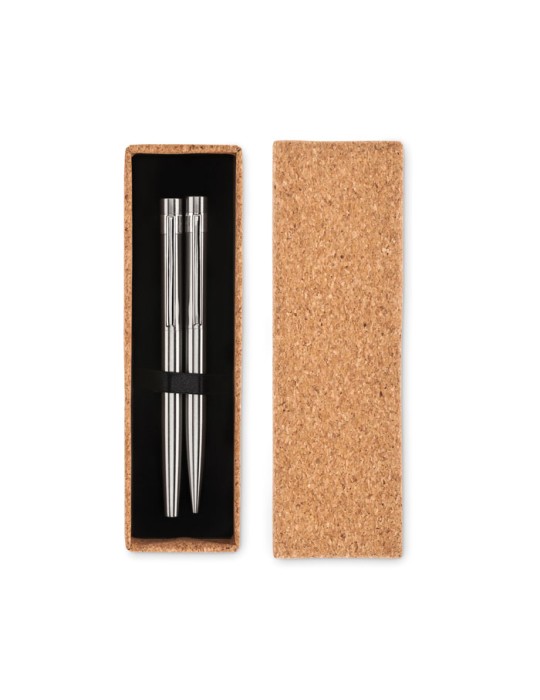 Stylos en Acier Inox Recyclé | GRAZ SET pas cher