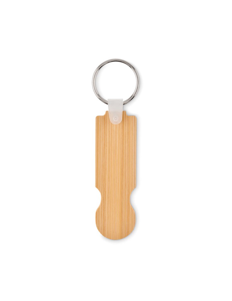 Porte-clés jeton personnalisable en bambou