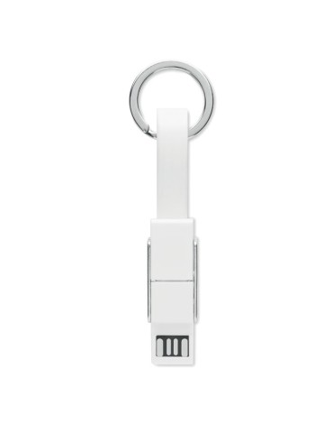 Porte-clés 4 en 1 Personnalisé - avec Câble de Chargement pas cher