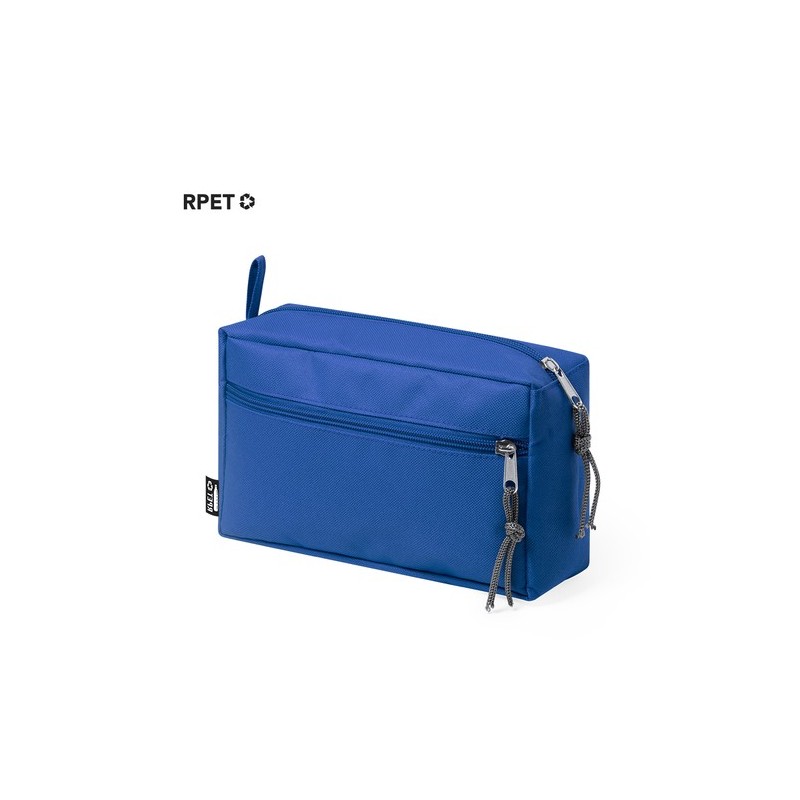 Trousse de Toilette Éco-responsable Personnalisée Kopel Couleurs : bleu Matières : polyester recyclé livraison express 24h 48h