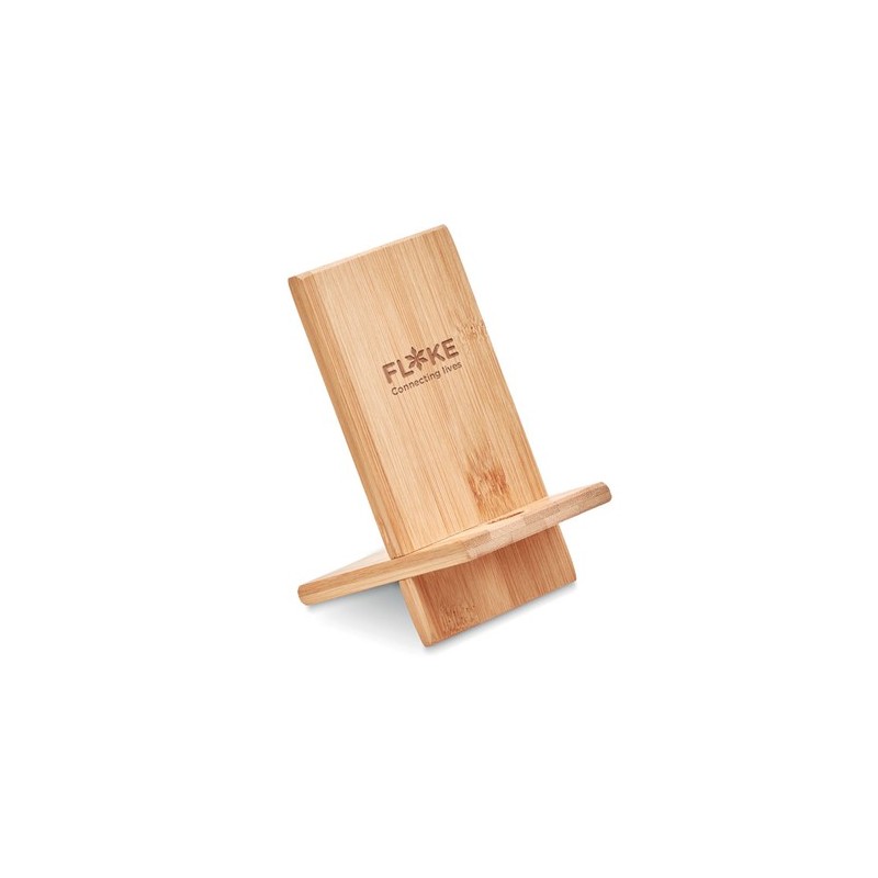 Support de téléphone  en bambou WHIPPY Matières : bambou Couleurs : bois impression haute définition