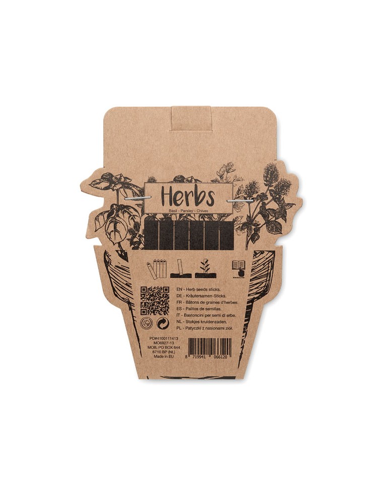 Bâtons de graines d'herbes aromatiques - Personnalisée pas cher LEYTI