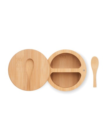 Boîte à Sel et Poivre Personnalisée en Bambou - Ustensiles Cuisine Pas Cher
