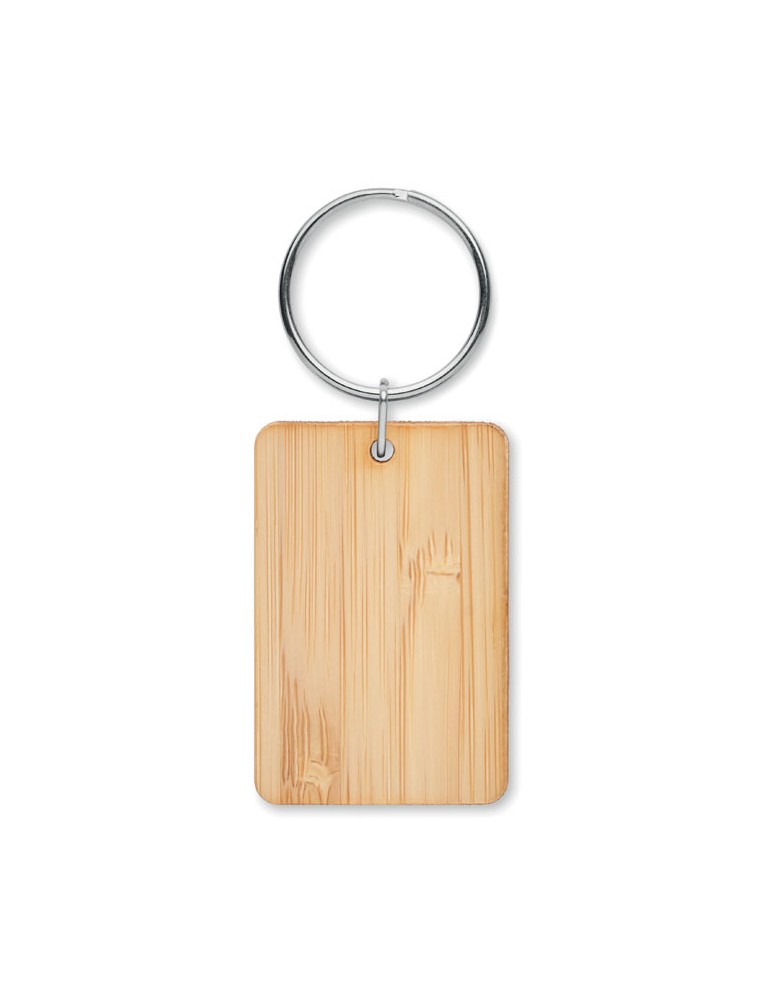Porte-clés en Bambou Personnalisé ANGLEBOO
