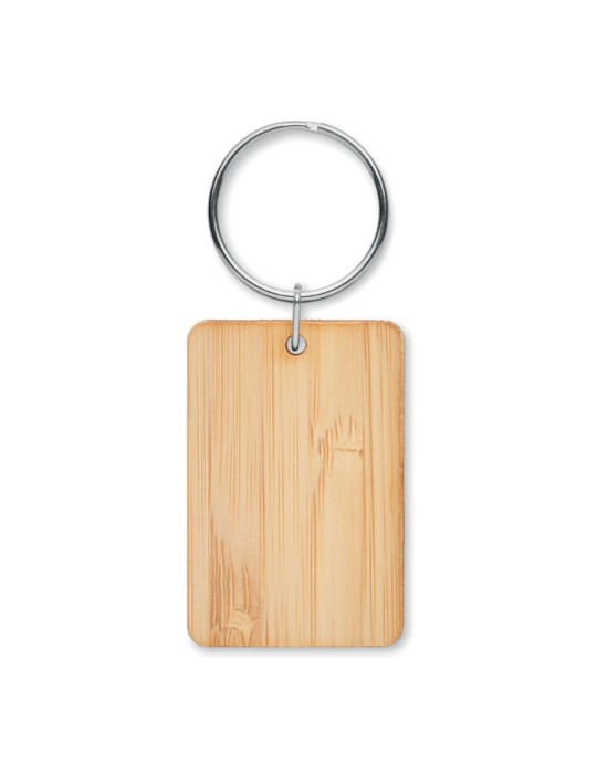 Porte-clés en Bambou Personnalisé ANGLEBOO