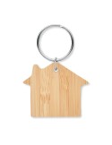 Porte-clés en bambou Personnalisé HOUSEBOO - Pas Cher