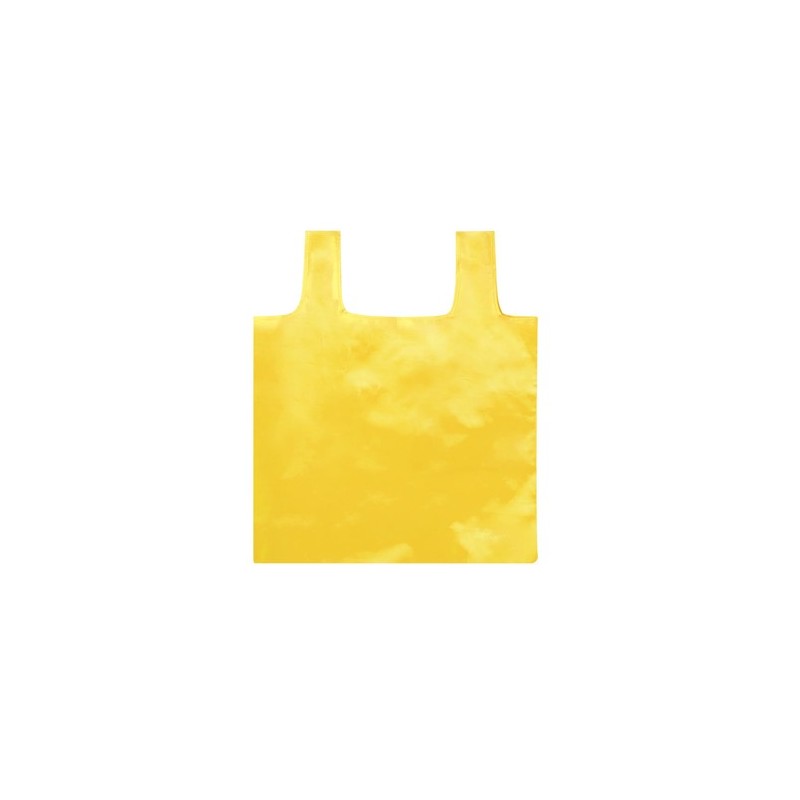 Sac Pliable Éco-responsable et Pratique Restun Couleurs : jaune Matières : polyester recyclé marquage laser ultra précis