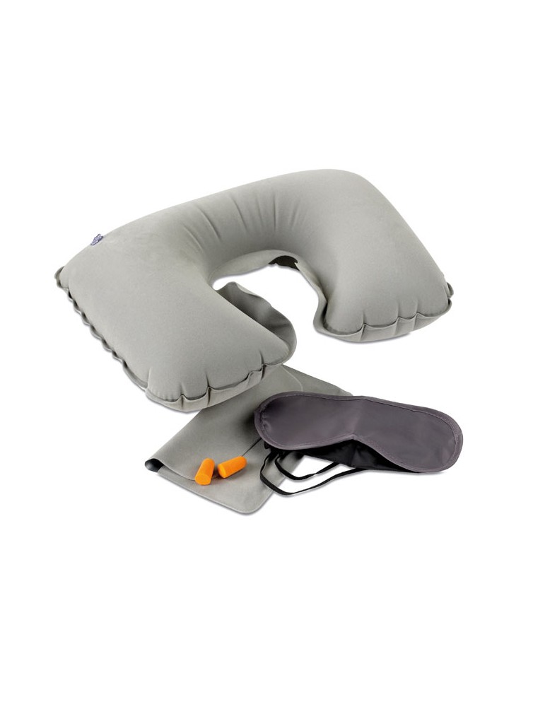 Set Voyage Personnalisé TRAVELPLUS - Oreiller et Masque Confort pas cher