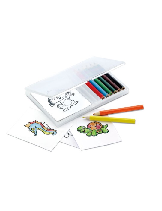Set de Crayons de Couleur en Bois Personnalisé