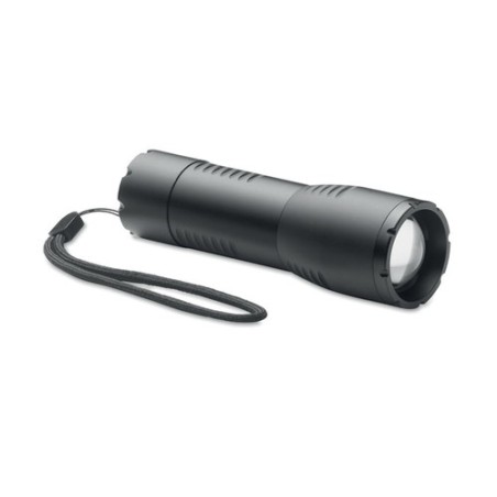 Petite lampe de poche LED personnalisée pas cher ENTA Matières : aluminium Couleurs : noir
