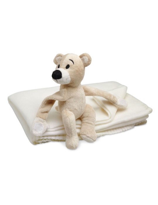 Couverture Polaire Personnalisée Ours MANTA - Confort Enfant pas cher