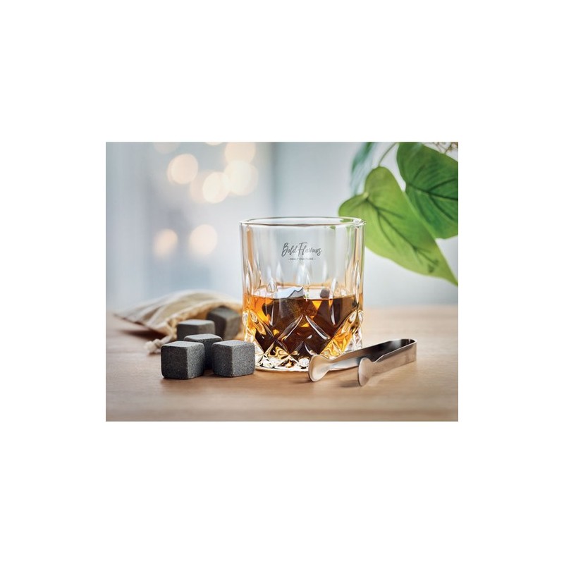 Set de Whisky Éco-responsable Personnalisé avec Boîte en Bambou - INVERNESS Matières : verre Couleurs : bois cadeau entreprise p