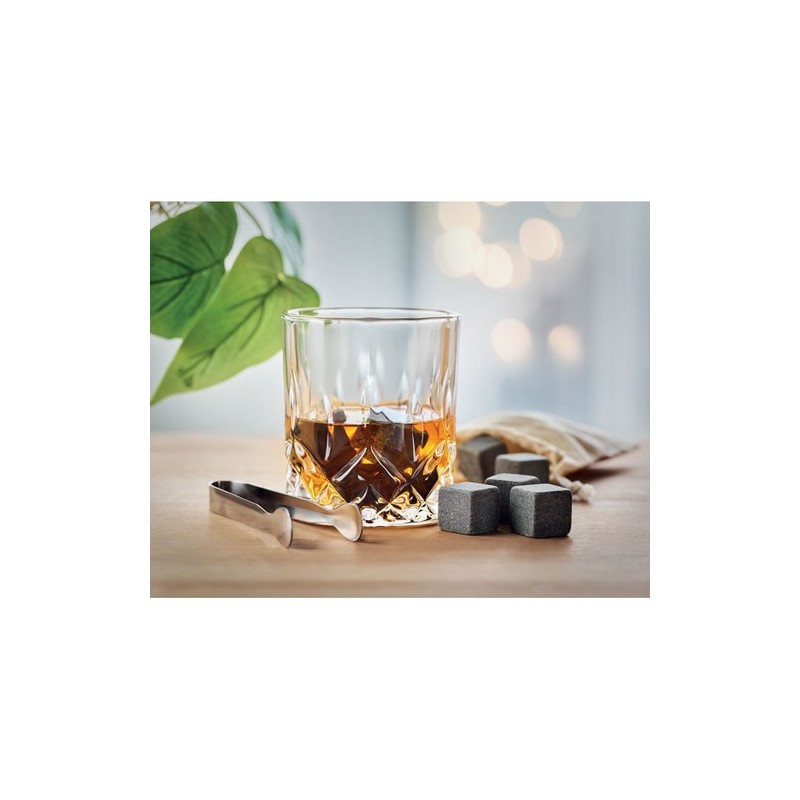 Set de Whisky Éco-responsable Personnalisé avec Boîte en Bambou - INVERNESS Matières : verre Couleurs : bois goodies publicitair