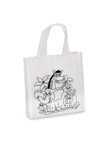 Mini sac shopping à colorier Personnalisé SHOOPIE - pas cher