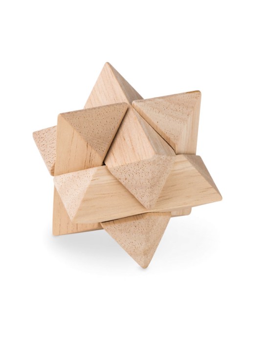 Casse-tête Étoile en Bois Personnalisé - Star Brain Teaser pas cher