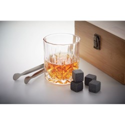 Set de Whisky Éco-responsable Personnalisé avec Boîte en Bambou - INVERNESS Matières : verre Couleurs : bois impression haute dé