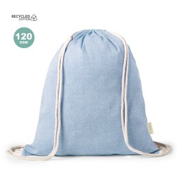 Sac à Dos Éco-Responsable Pratique Personnalisé Konim Matières : coton recyclé Couleurs : bleu 2