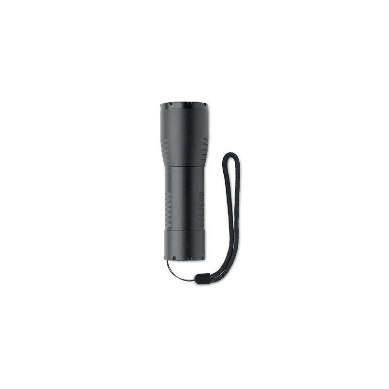 Petite lampe de poche LED personnalisée pas cher ENTA Matières : aluminium Couleurs : noir personnalisable avec votre logo
