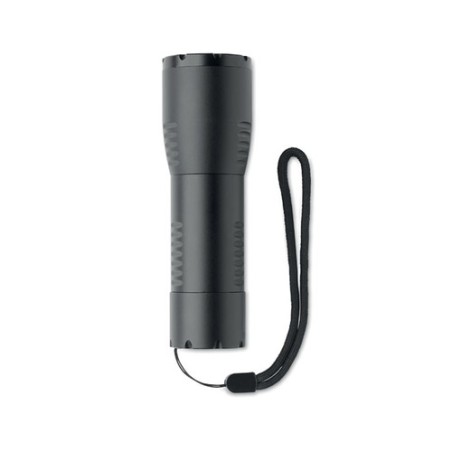 Petite lampe de poche LED personnalisée pas cher ENTA Matières : aluminium Couleurs : noir personnalisable avec votre logo