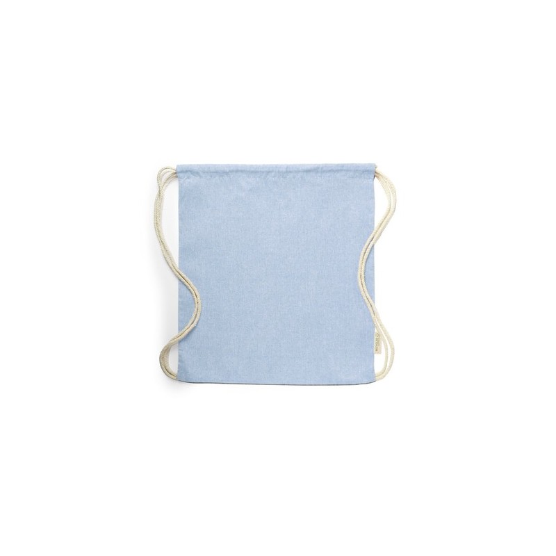 Sac à Dos Éco-Responsable Pratique Personnalisé Konim Matières : coton recyclé Couleurs : bleu impression logo haute qualité