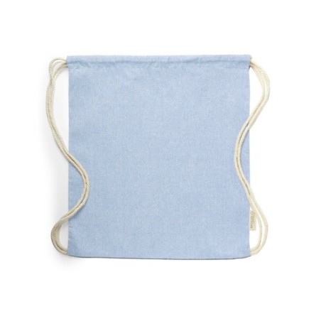 Sac à Dos Éco-Responsable Pratique Personnalisé Konim Matières : coton recyclé Couleurs : bleu impression logo haute qualité