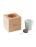 Pot en Bois Menthe Personnalisé Objets Publicitaires