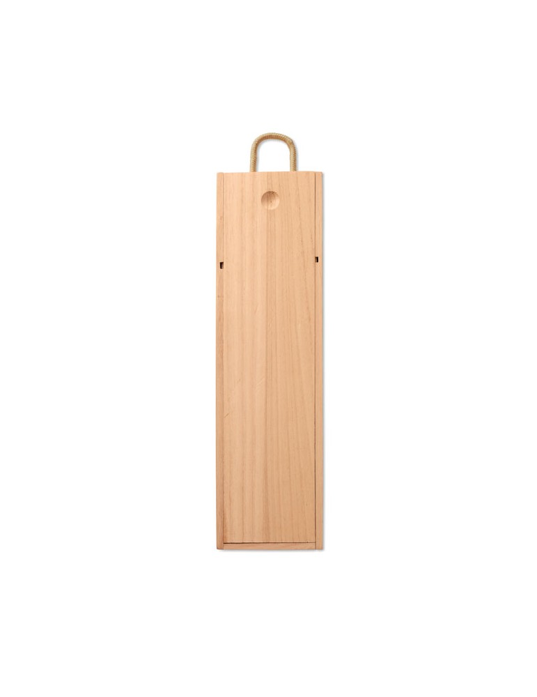 Premium Coffret en Bois avec Bouteille - VINBOX