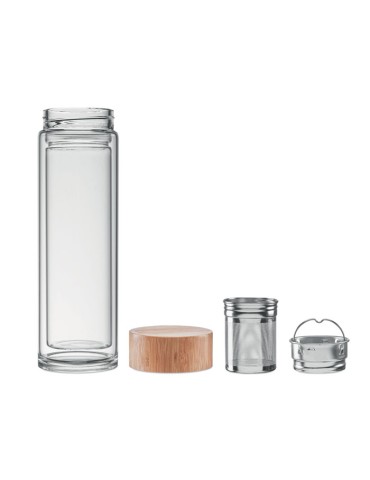 Personnalisée Gourde Isotherme en Verre - 400ml Batumi