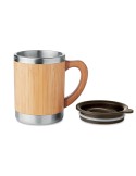Gobelet Isotherme Personnalisé en Bambou MOKKA - 300ml pas cher