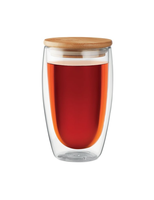Verre Double Paroi 450 ml Personnalisé TIRANA LARGE pas cher