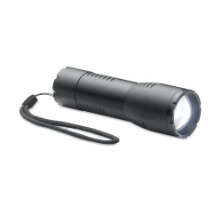 Petite lampe de poche LED personnalisée pas cher ENTA Matières : aluminium Couleurs : noir cadeau entreprise pas cher
