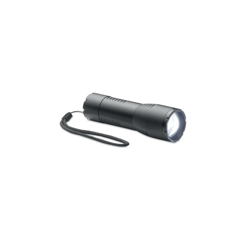 Petite lampe de poche LED personnalisée pas cher ENTA Matières : aluminium Couleurs : noir cadeau entreprise pas cher